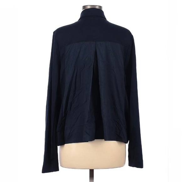 CAbi Chance Navy Blue Asymmetrical Zip-Front Moto Jacket size Medium - Picture 6 of 16